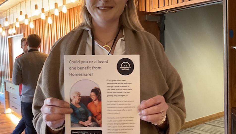 Emily Cutter  who is the Homeshare UK Services Coordinator for the North East region.  