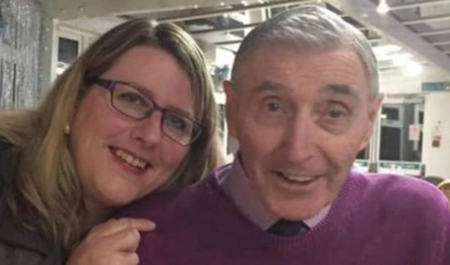 Louise with her dad 