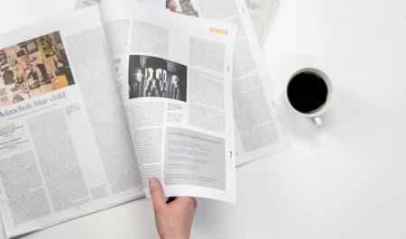 Coffee and a newspaper 