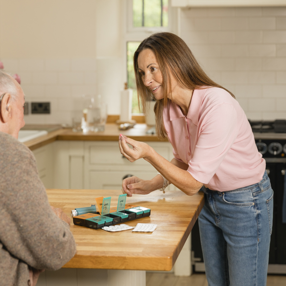 Carent sorting medication for their older adult 
