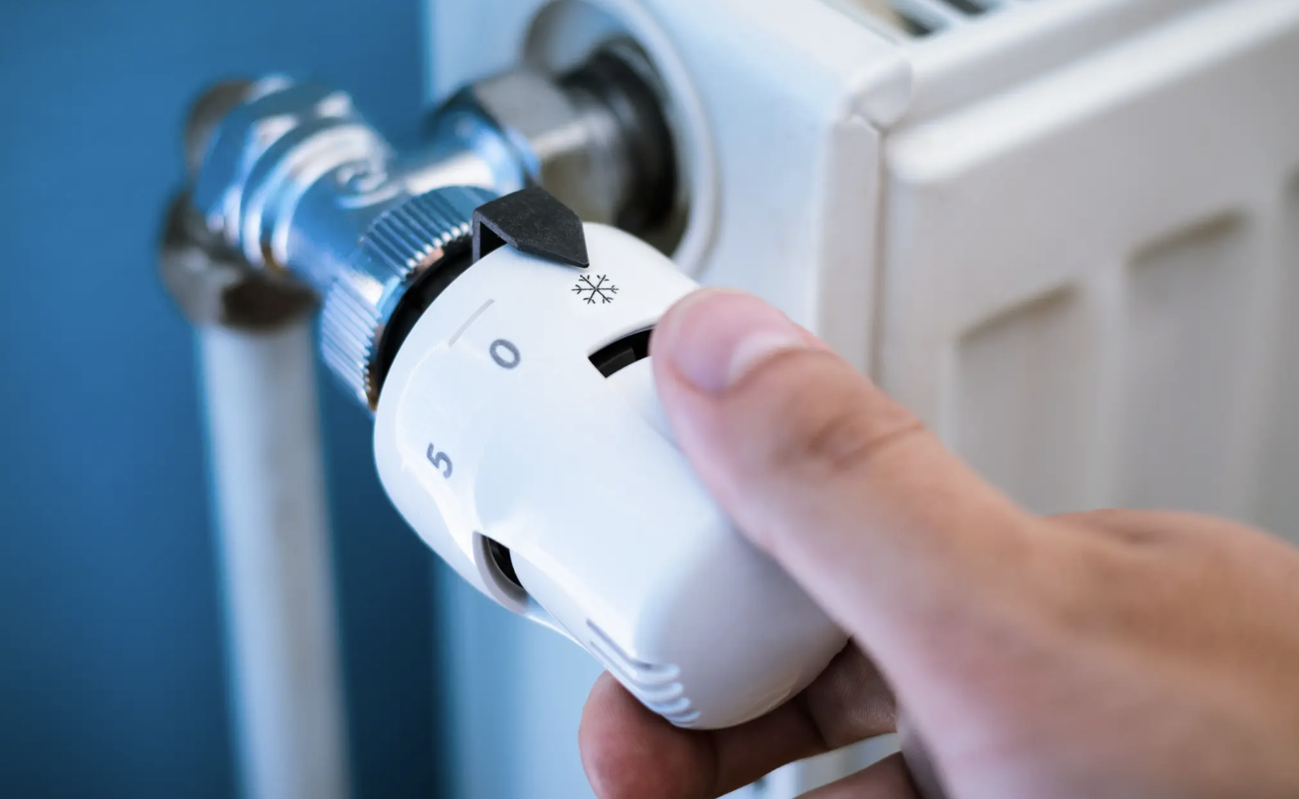 Radiator valve. Representing heating, energy awareness, bills and PSR entitlement for your elderly parent.