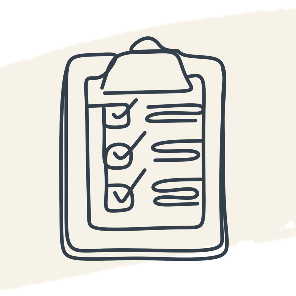An illustration of a checklist